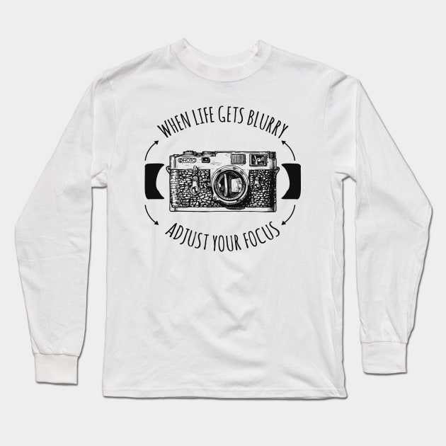 Photographer Gift Idea Long Sleeve T-Shirt by animericans